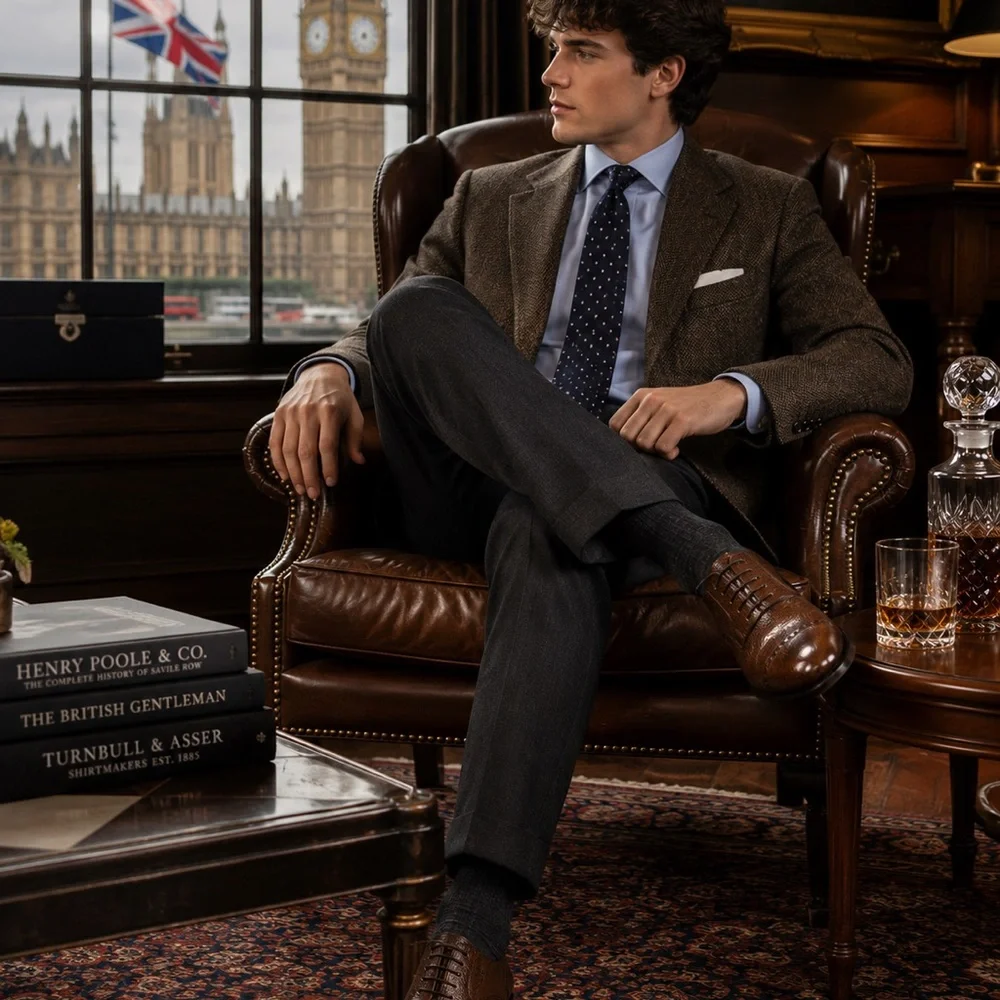 Edward Green Emsley Walnut Grain Calf Cap-Toe Derby | Made in England